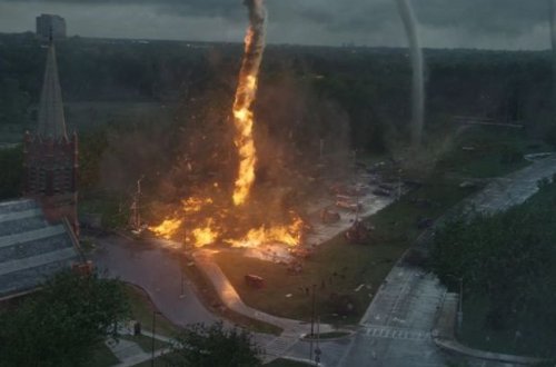 Rusiyada odlu burulğanlar peyda oldu - VİDEO