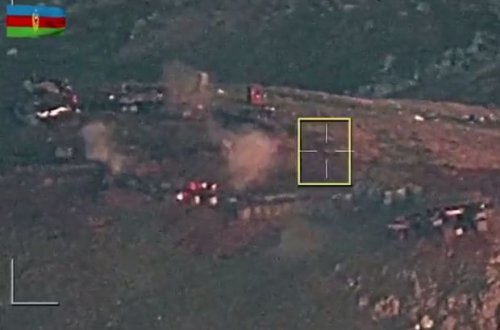 Azərbaycan Ordusunun düşmənin hərbi infrastrukturunu məhv etməsinin görüntüləri - VİDEO
