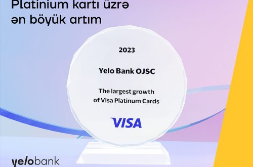 Yelo Bank Visa tərəfindən mükafata layiq görüldü