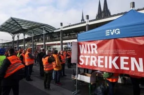 Almaniyada dəmir yolu nəqliyyatında işçilər 50 saatlıq tətil keçirəcək