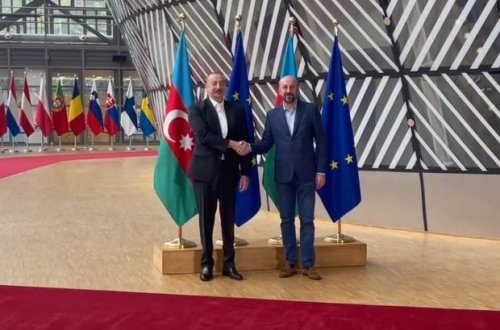 Brüsseldə İlham Əliyev və Şarl Mişel arasında ikitərəfli görüş başlayıb - YENİLƏNİB + VİDEO