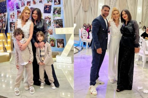 Xoşqədəmlə Doğuş əkizlərinə ad günü etdi - Fotolar