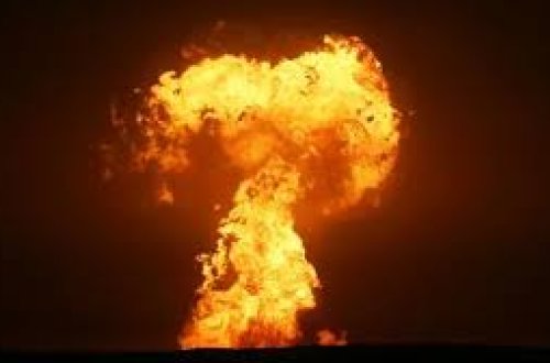 Krımda dəmiryolunda partlayış olub, taxıl dolu 5 vaqon relsdən çıxıb