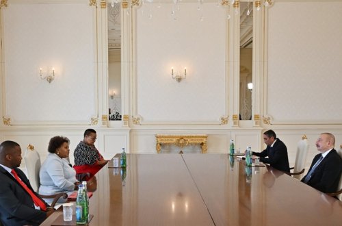 İlham Əliyev CAR-ın Milli Assambleyasının sədrini qəbul edib