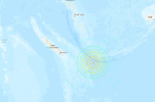 У берегов Новой Каледонии произошло землетрясение магнитудой 7,7
