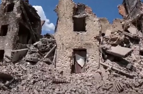 Rusiya Baxmutdan dəhşətli görüntülər yayımladı - VİDEO