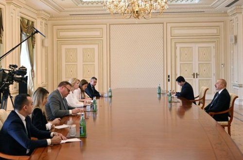 İlham Əliyev Monteneqro parlamentinin sədrini qəbul edib - YENİLƏNİB