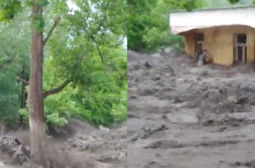 Göygöldə selin apardığı iki nəfər kəndə istirahətə gəliblərmiş - VİDEO