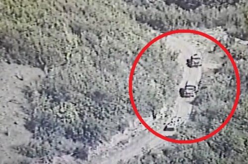 Sülhməramlıların müşayiəti altında ermənilərin qanunsuz daşımaları davam edir - VİDEO