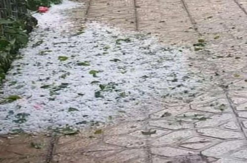 Naxçıvana dolu düşüb - VİDEO