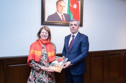 Prezident Administrasiyasının rəhbəri Samir Nuriyev Böyük Britaniya Baş nazirinin Azərbaycan üzrə ticarət elçisi ilə görüşüb