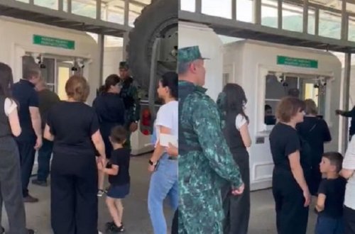 Ermənilər Laçın postundan belə keçdilər (VİDEO)