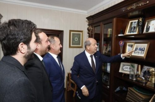 Şimali Kiprin Prezidenti Azərbaycan nümayəndə heyətini qəbul edib – FOTO