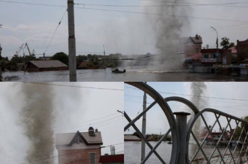 Rusiya insanların çarəsiz qaldığı Xersonu atəşə tutur - FOTO/VİDEO