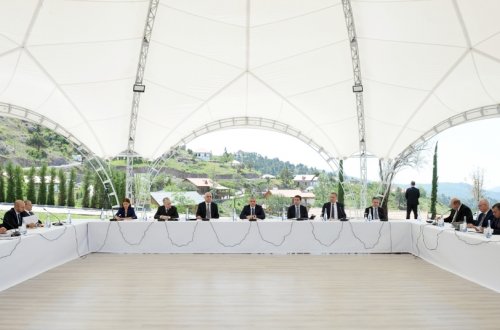 Əlaqələndirmə Qərargahının Laçın şəhərində növbəti iclası keçirilib