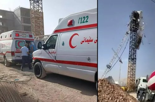 İraqda tikinti zamanı kran aşıb: 3 ÖLÜ