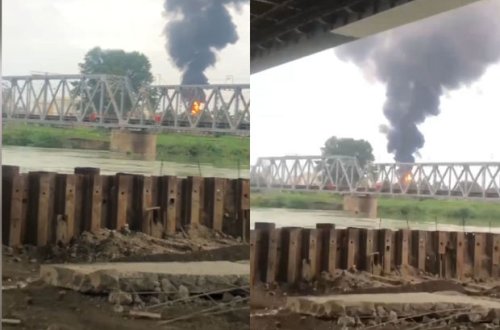 Rusiyada neft anbarında güclü yanğın başlayıb - VİDEO