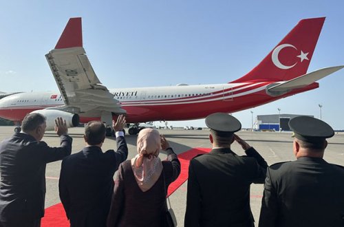 Ərdoğanın Azərbaycana səfəri başa çatdı - Foto