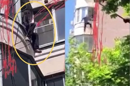 Rusiyada dəhşət: Əvvəl qızı ilə arvadını yaraladı, sonra özünü eyvandan atdı - FOTO/VİDEO