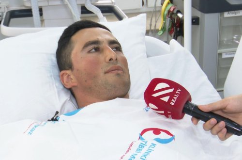 Erməni təxribatı zamanı yaralanan hərbçimizin FOTOSU