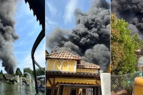 Almaniyanın ən böyük əyləncə parkında yanğın: 25 min insan təxliyə EDİLDİ 