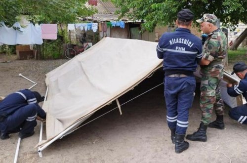 Qaxda sel fəsadlar törədib, fərdi yaşayış evi yararsız vəziyyətə düşüb