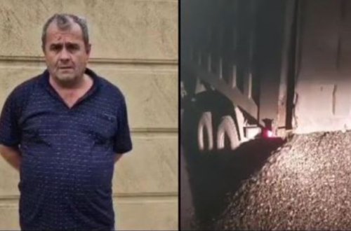 Yol polisinin qanuni tələbinə əməl etməyən yük avtomobilinin sürücüsü saxlanılıb - VİDEO