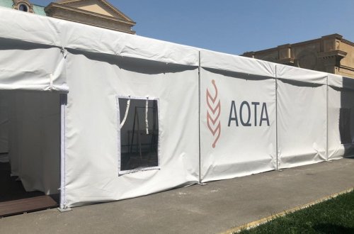 Ağalı və Talış kəndlərində heyvan kəsimi üçün çadırlar quraşdırılıb