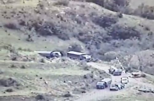 Rusiya sülhməramlıları növbəti dəfə erməni separatçıları himayə edirlər - VİDEO