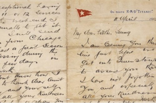 “Titanik”də yazılan məktub 12 min dollara satıldı
