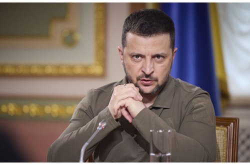 Volodimir Zelenski Ukraynada məhv edilən 