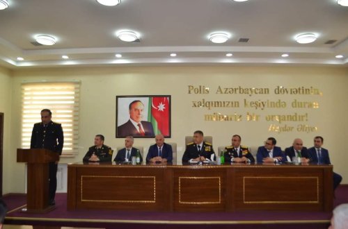 Mingəçevir polisinin peşə bayramı qeyd edilib