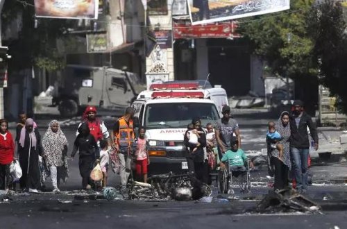 İsrail ordusu Cenin şəhərindəki xəstəxanaya gözyaşardıcı qaz atıb