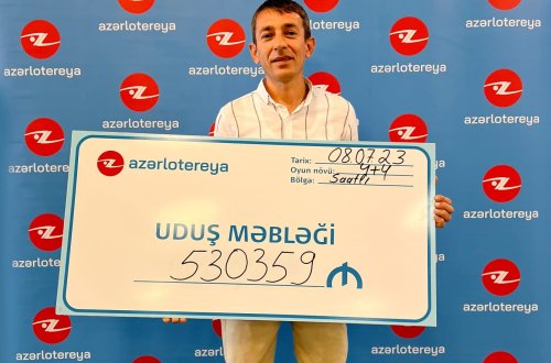Lotereyada yarım milyonu qazanmış şəxsin kimliyi bəlli oldu