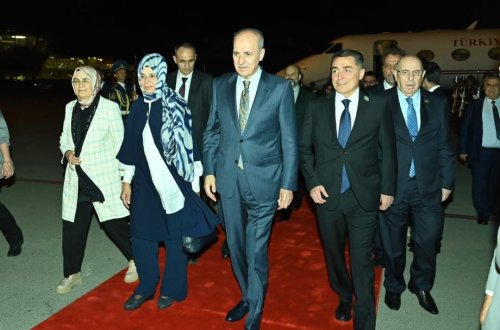 Türkiyə Böyük Millət Məclisinin sədri Azərbaycana rəsmi səfərə gəlib