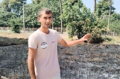 Yanğın törətməkdə şübhəli bilinən şəxs müəyyən edilib - VİDEO - FOTO