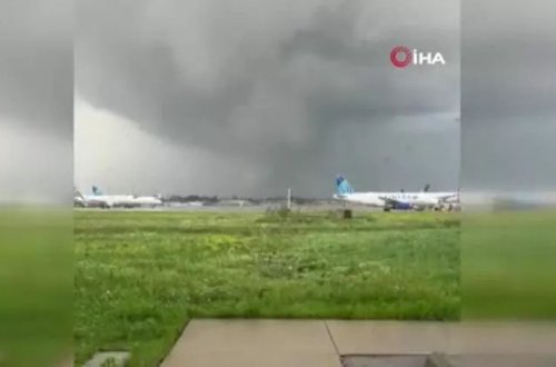ABŞ-da tornado: yüzlərlə uçuş ləğv edildi