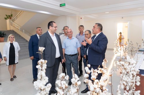 Nazir Məcnun Məmmədov Gəncə və Göygöldə elmi-tədqiqat institutlarının fəaliyyəti ilə tanış olub