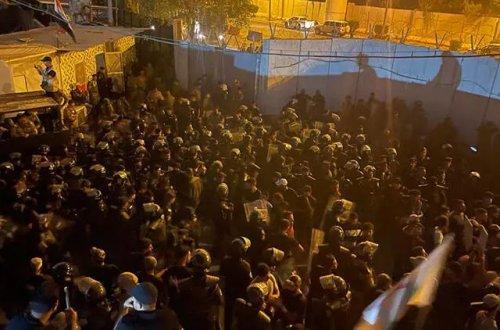 İsveçin İraqdakı səfirliyi yandırılıb