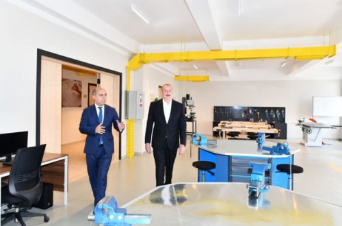 İlham Əliyev Cəlilabad Dövlət Peşə Təhsil Mərkəzinin açılışında iştirak edib - YENİLƏNİB + FOTO