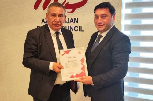 Azərbaycan Mətbuat Şurasının sədri  Rəşad Məcid Fəxri üzv seçildi