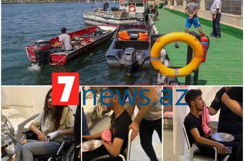 Mingəçevirdə kater qəzaya uğradı: Xəsarət alanlar var (ÖZƏL FOTOLAR)