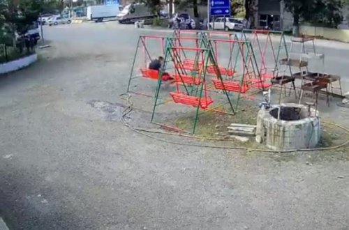 Lənkəranda zəlzələ anı (VİDEO)