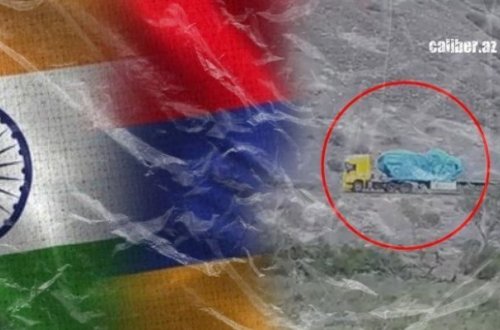 Hindistan Ermənistana hərbi texnika daşıyır - Video