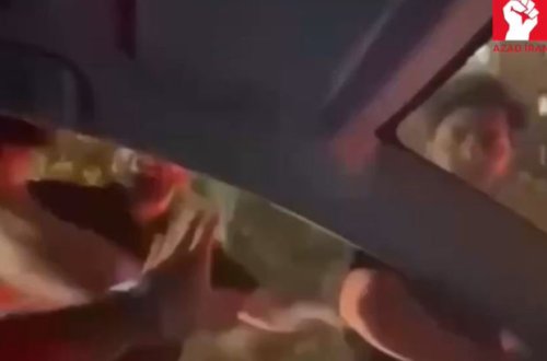 Tehranda repressiv qüvvələr bir ailəyə hücum ediblər - VİDEO