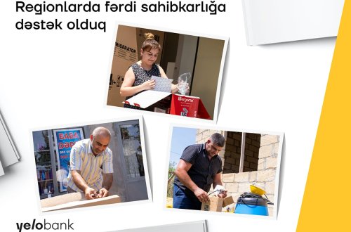 Yelo Bank regionlarda sahibkarlığa dəstək olur