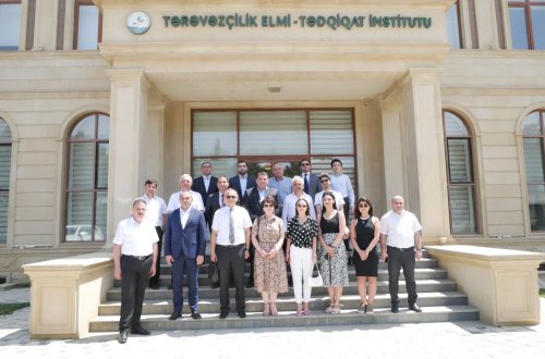 Tərəvəzçilik Elmi-Tədqiqat İnstitutunda “Günəş enerjisinin suvarmada tətbiqi” layihəsinə həsr olunmuş seminar keçirilib