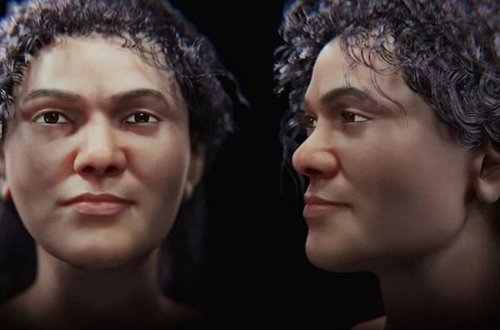 45 min il əvvəl yaşamış qadının xarici görünüşü bərpa edildi