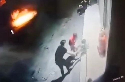 Bakıda uşağa qarşı şiddət - VİDEO