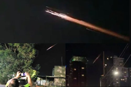 Rusiyanın 105 ton ağırlığında olan raketi Avstraliya səmasında partladı - VİDEO